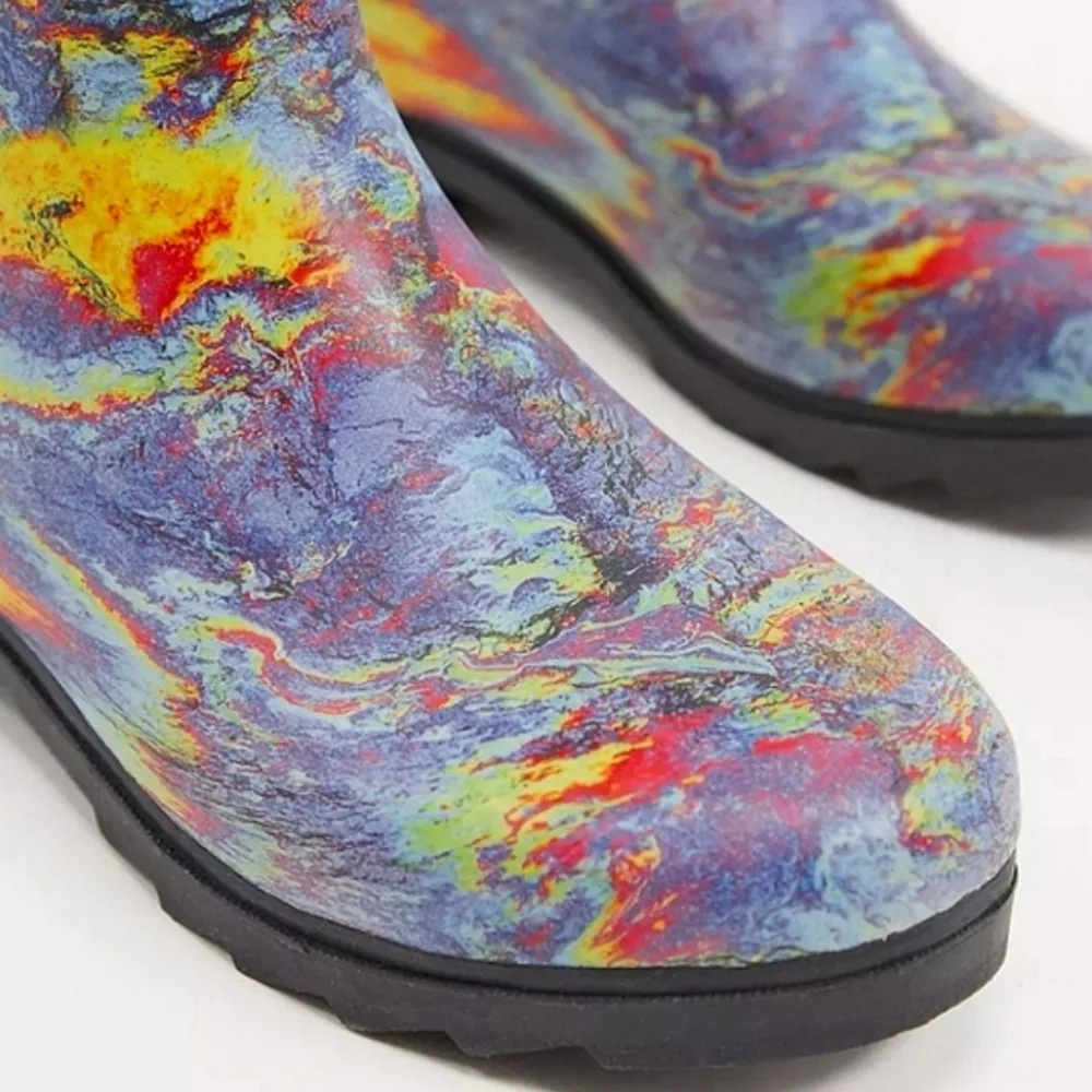 Sale: Mens Tie-Dye High Rain Boots - Size 13